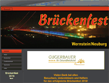 Tablet Screenshot of brueckenfest.at